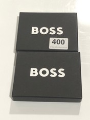 2 X BOSS HARVEY NICHOLS CARD HOLDERS BLACK TOTAL RRP- £160 (DELIVERY ONLY)