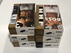 6 X ASSORTED BOSS HARVEY NICHOLS UNDERWEAR TO INCLUDE BOXER BLACK SIZE SM TOTAL RRP- £280 (DELIVERY ONLY)