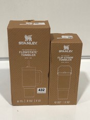 STANLEY FLOWSTATE TUMBLER 1.18L TO INCLUDE STANLEY FLIP STRAW TUMBLER 887ML (DELIVERY ONLY)