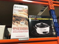 HOLSTEIN 6-COUNT AREPA MAKER TO INCLUDE RUSSELL HOBBS MEDIUM RICE MAKER (DELIVERY ONLY)