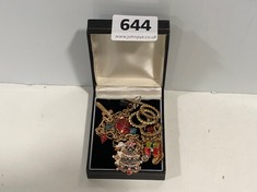 A LARGE CHRISTMAS CHARM BRACELET, BOXED (DELIVERY ONLY)