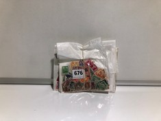 7 PACKS OF LOOSE VINTAGE STAMPS (DELIVERY ONLY)