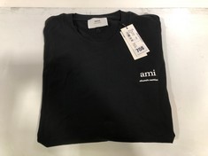 AMI SS LOGO TEE BLACK SIZE XL RRP- £139 (DELIVERY ONLY)