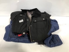 2 X ASSORTED JACKETS TO INCLUDE RAB PUFFER BLUE/RED SIZE 14 (DELIVERY ONLY)