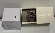 MICHAEL KORS MEN'S LEXINGTON WATCH 30 MIN STOPWATCH ROSE GOLD STAINLESS STEEL 100M RRP- £239 (DELIVERY ONLY)
