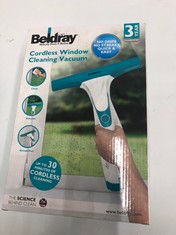 6 X ASSORTED HOUSEHOLD ITEMS TO INCLUDE BELDRAY CORDLESS WINDOW CLEANING VACUUM (DELIVERY ONLY)