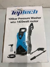 TOPTECH 120BAR PRESSURE WASHER TO INCLUDE TOPTECH 105BAR PRESSURE WASHER - TOTAL RRP £120 (DELIVERY ONLY)