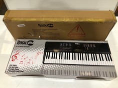 2 X ASSORTED KEYBOARDS TO INCLUDE ROCKJAM COMPACT 61 KEY KEYBOARD - MODEL NO. RJ361 (DELIVERY ONLY)