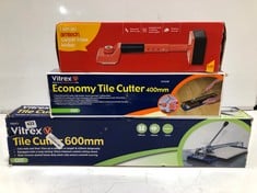 3 X ASSORTED ITEMS TO INCLUDE VITREX TILE CUTTER (18+ PROOF OF ID) (DELIVERY ONLY)
