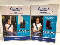 GRACO JUNIOR MAXI GROUP 2/3 HIGH CHAIR BOOSTER SEAT TO INCLUDE GRACO AFFIX GROUP 2/3 HIGH BACK BOOSTER (DELIVERY ONLY)