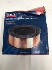 2 X SEALEY STEEL MIG WIRE 15KG A18 GRADE 1 X 0.6MM, 1 X 0.8MM - TOTAL RRP £140 (DELIVERY ONLY)