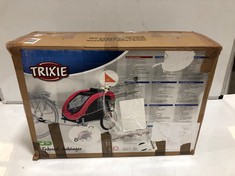 TRIXIE BIKE TRAILER FOR MEDIUM SIZED DOGS IN BLACK/PINK (DELIVERY ONLY)