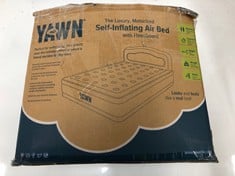 AIR YAWN SELF-INFLATING AIR BED WITH HEADBOARD (DELIVERY ONLY)