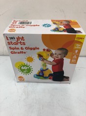 BRIGHT STARTS SPIN & GIGGLE GIRAFFE & TALKING ELMO TOY (DELIVERY ONLY)