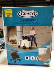 GRACO DUORIDER LIGHTWEIGHT DOUBLE PUSHCHAIR (DELIVERY ONLY)