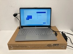 HP 15S-EQ1040NS 125 GB LAPTOP (ORIGINAL RRP - €240.14) IN SILVER. (WITH BOX AND CHARGER, ONLY WORKS WHEN PLUGGED IN). AMD 3020E, 4 GB RAM, , RADEON GRAPHICS [JPTZ5230].