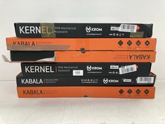 6 X KROM KEYBOARDS OF DIFFERENT MODELS INCLUDING KABALA KEYBOARD - LOCATION 7A.