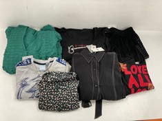 7 X UNEQUAL GARMENTS IN DIFFERENT SIZES AND MODELS INCLUDING FROZEN SWEATSHIRT SIZE 13-14 - LOCATION 47A.