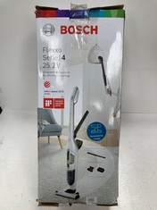 BOSCH HOGAR FLEXXO SERIE I 4 BBH32551 - CORDLESS HANDHELD HOOVER, 25.2V, UP TO 55 MINUTES RUN TIME, WHITE - LOCATION 52A.