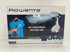 ROWENTA ACCESS STEAM+ DR8100 STEAM BRUSH FOR CLOTHES 1600 W IN 40 S, WATER TANK 190 ML, INCLUDES 3 ACCESSORIES, REMOVES CREASES, ODOURS AND DISINFECTS, ACCESSORY FOR DELICATE AND THICK CLOTHES BLACK