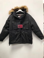 NORWAY JACKET BLACK COLOUR SIZE M (MISSING ZIP) - LOCATION 20A.
