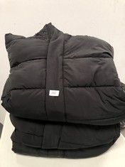3 X  ESSENTIALS MEN'S BLACK DOWN JACKETS ALL VERY LARGE SIZES - LOCATION 12A.