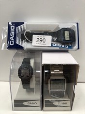 3 X CASIO WATCHES VARIOUS MODELS INCLUDING 593 - LOCATION 4A.