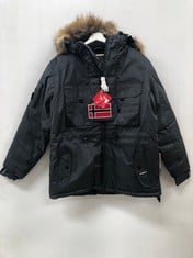 GEOGRAPHICAL NORWAY JACKET GREY COLOUR SIZE M - LOCATION 1B.