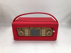 ROBERTS RADIO - REVIVAL RD70 - RADIO FM(RDS)/DAB/DAB+/ BLUETOOTH - COLOUR DISPLAY (RED) (BROKEN CHARGER) - LOCATION 37A.