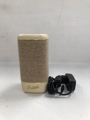 ROBERTS BEACON 335 - PORTABLE BLUETOOTH SPEAKER, RECHARGEABLE, 15-HOUR BATTERY LIFE, TWO PASSIVE BASS RADIATORS, BASS AMPLIFIER, EQUALISER, STEREO PAIRING, PASTEL CREAM - LOCATION 46A.