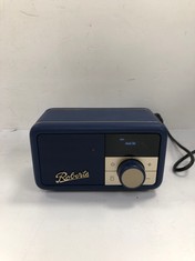 ROBERTS RADIO REVIVAL PETITE - COMPACT PORTABLE RADIO WITH DAB-FM, BLUETOOTH, 20 HOURS BATTERY LIFE, AUX-IN, PASSIVE RADIATOR, STREAMING, MIDNIGHT BLUE - LOCATION 46A.