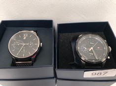 2 X TOMMY HILGIGER WATCHES INCLUDING MODEL TH-320-1-14-2325-1420 (LOOSE TOMMY LOGO).