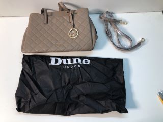 DUNE DIGNIFY LARGE QUILTED TOTE BAG