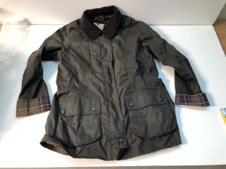 BARBOUR CLASSIC BEADNELL WAX JACKET UK SIZE 12