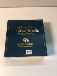 TRIVIAL PURSUIT MASTER GAME - GENUS III EDITION