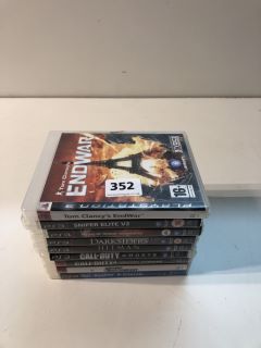 QTY OF ASSORTED PS3 CONSOLE GAMES (18+ ID REQUIRED)