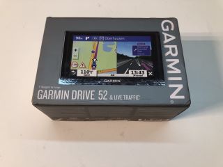 GARMIN DRIVE 52 SAT NAV WITH LIVE TRAFFIC