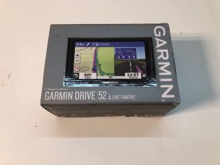 GARMIN DRIVE 52 SAT NAV WITH LIVE TRAFFIC
