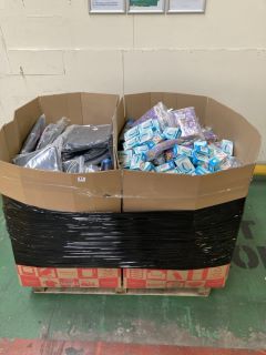 1 X PALLET OF ASSORTED GOODS TO INCLUDE LAPTOP BAGS, HAIR REMOVAL KIT,DOG TOYS