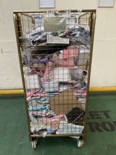 1 X CAGE OF ASSORTED GOODS TO INCLUDE PHONE CASES & DESK MATS (CAGE NOT INCLUDED)