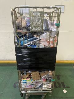1 X CAGE OF ASSORTED GOODS TO INCLUDE TABLET COVERS & DESK MATS (CAGE NOT INCLUDED)