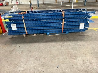 1 x PALLET OF 14 X ECOLOG BLUE METAL RACKING FRAME (COLLECTION ONLY)