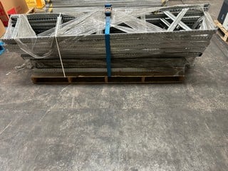 1 X PALLET OF 25 X SILVER SHELVING UPRIGHTS (COLLECTION ONLY)