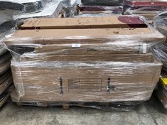 PALLET OF ASSORTED FURNITURE INCLUDING BEDDING (MAY BE BROKEN OR INCOMPLETE).