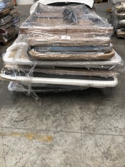 PALLET OF ASSORTED FURNITURE INCLUDING ELECTRIC BEDSTEADS (MAY BE BROKEN, INCOMPLETE OR STAINED).