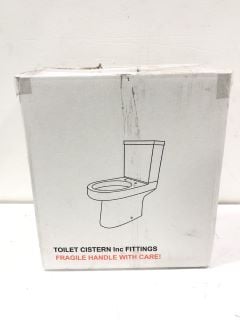 1X WHITE TOILET AND TANK WITH STANDARD TOILET SEAT APPROX RRP £160