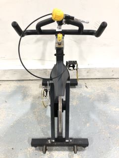 PULSE FITNESS G-CYCLE GROUP CYCLE IN DARK GREY AND YELLOW - RRP £1499