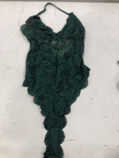 1X CAGE OF ASSORTED MENS / WOMENS CLOTHES TO INCLUDE SEXY DARK GREEN LINGERIE SET AND MENS GREY BLACK TROUSERS APPROX RRP £500 (CAGE NOT INCLUDED)