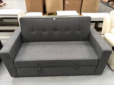 HOMEY SOFA CAFA 2 SEATER SOFA MODEL ARON MODERN DESIGN PRACTICAL AND FUNCTIONAL WITH ARMRESTS GREY COLOUR.