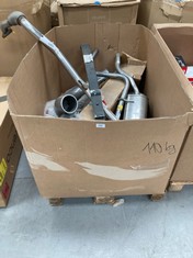 PALLET OF AUTOMOTIVE ITEMS INCLUDING NISSAN EXHAUST PIPE.
